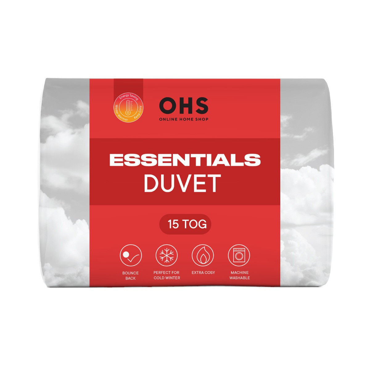 OHS Essentials 15 Tog Extra Cosy Duvet - Double>