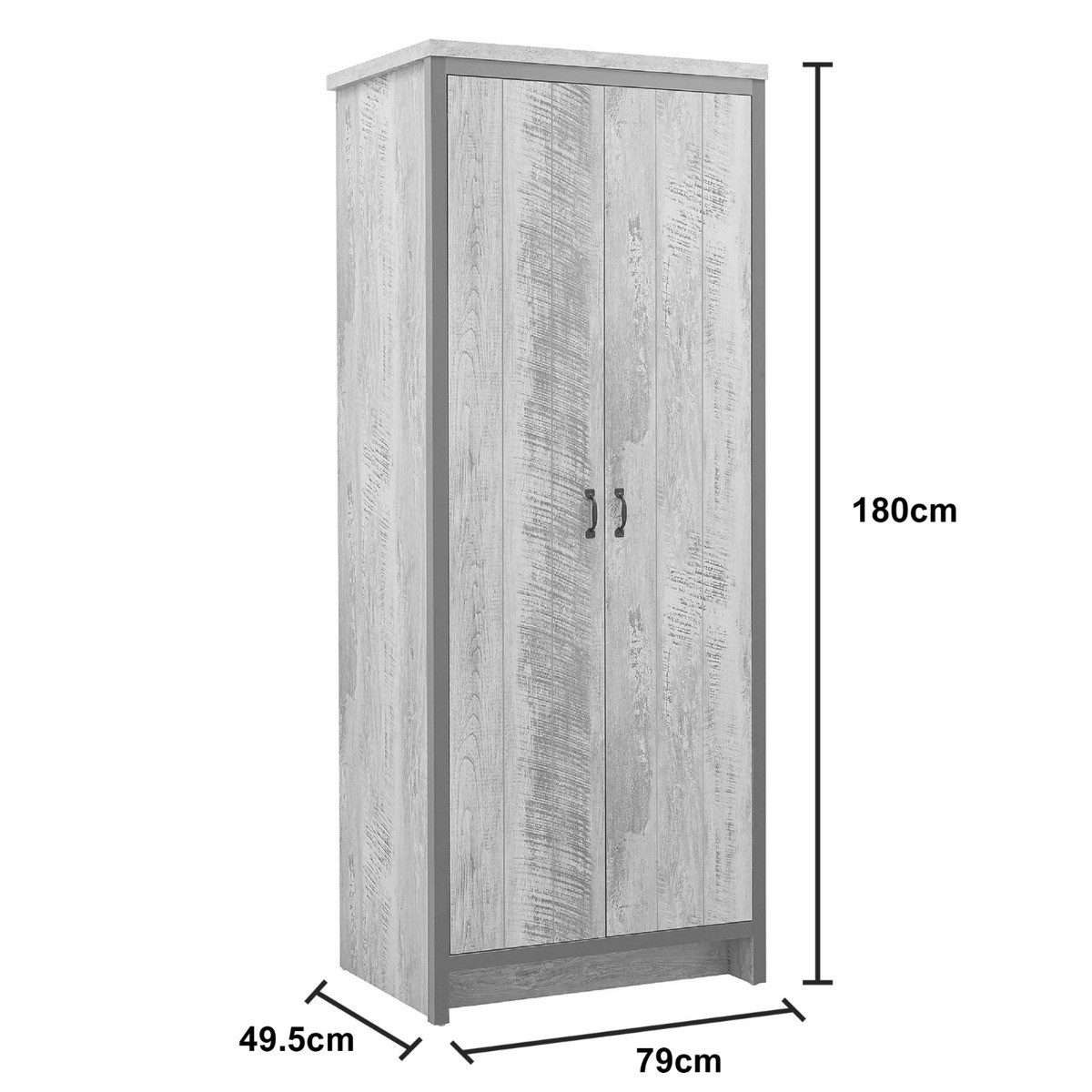 Boston 3 Piece Bedroom Furniture Set - Grey>