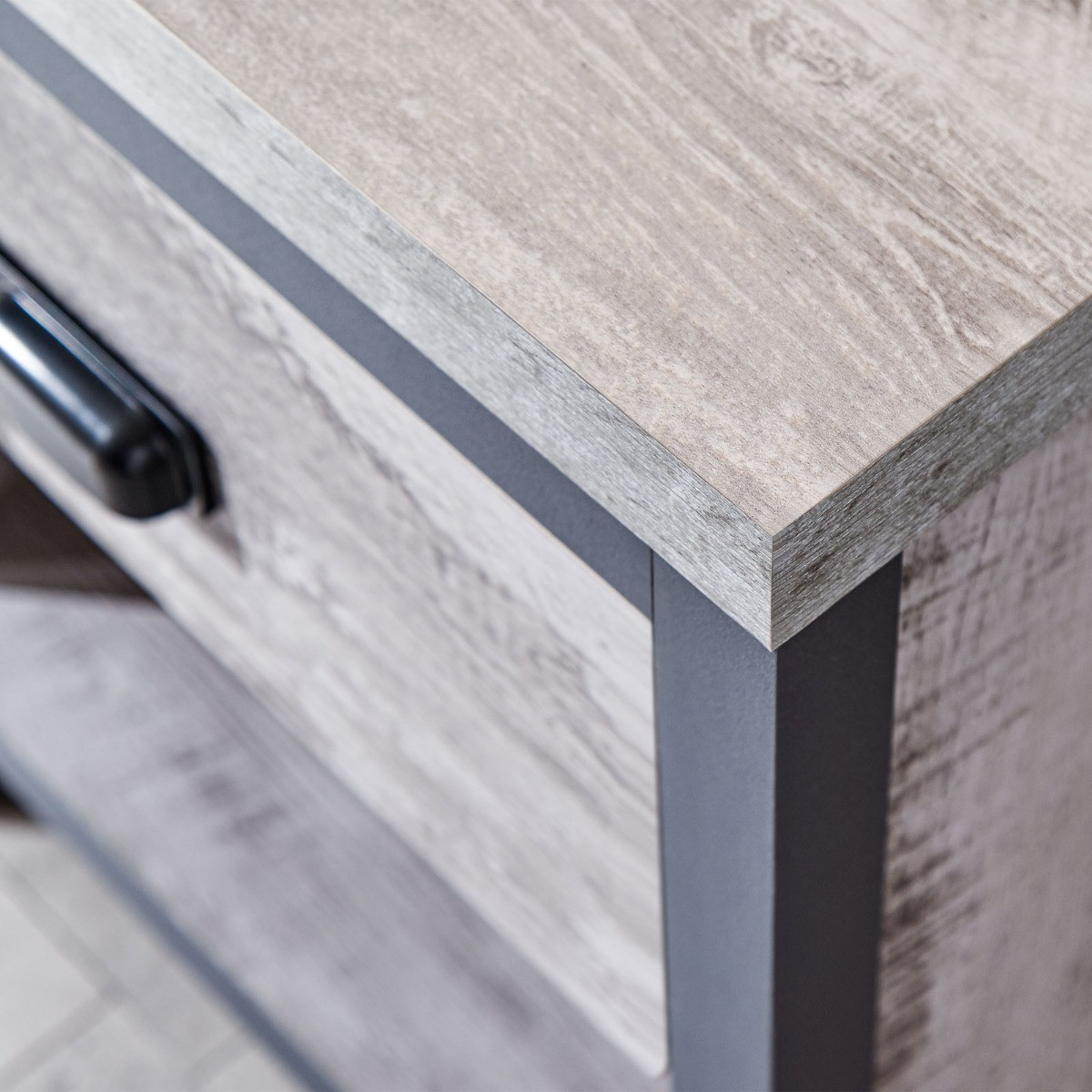 Boston Lamp Table - Grey>