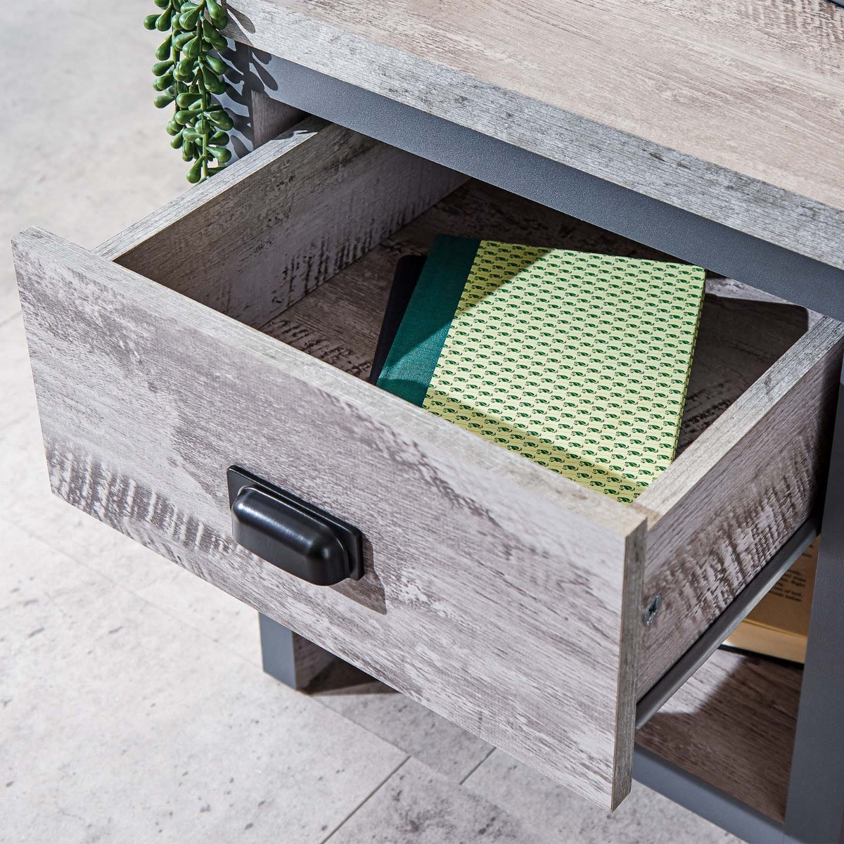 Boston Lamp Table - Grey>