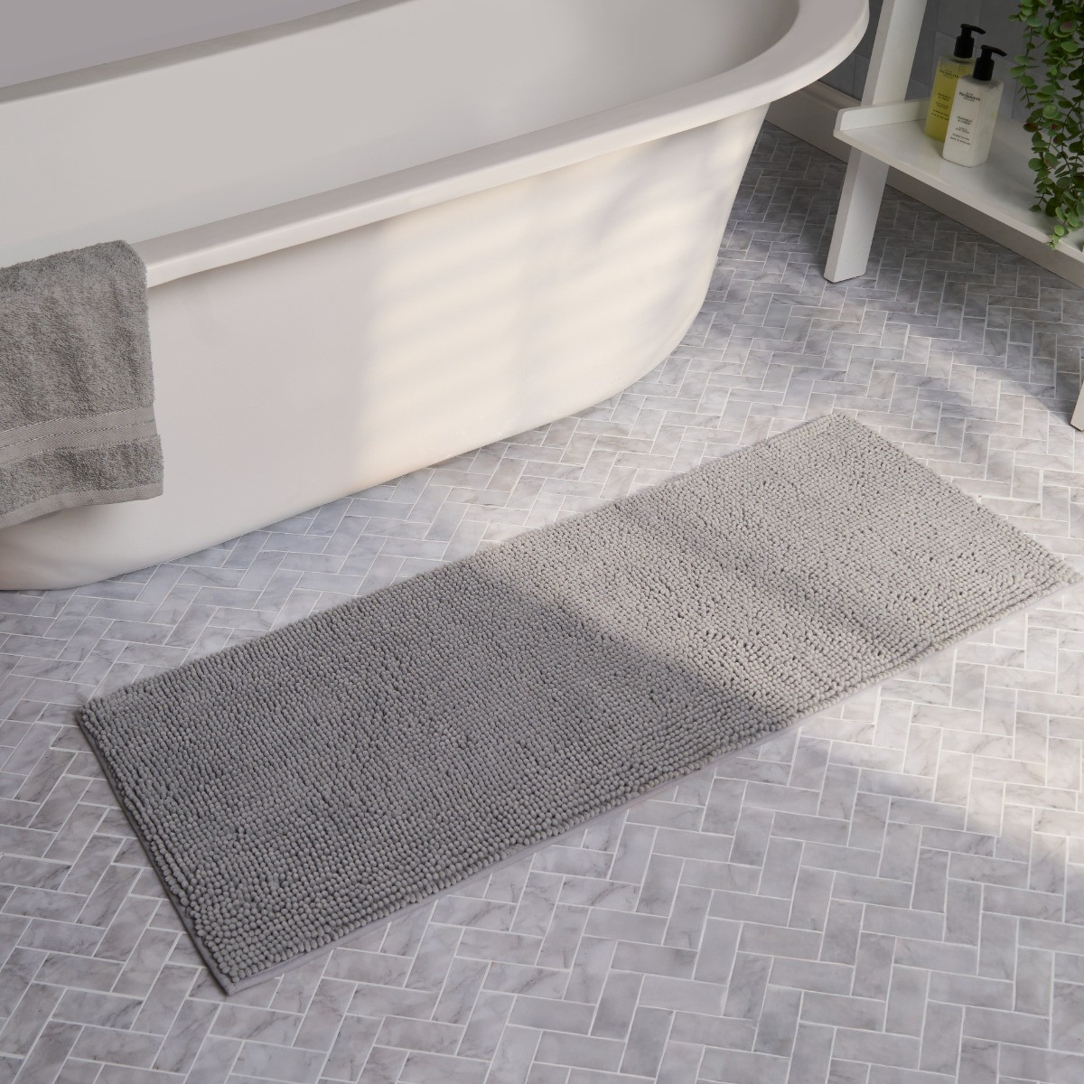 OHS Runner Noodle Bath Mat - Grey>