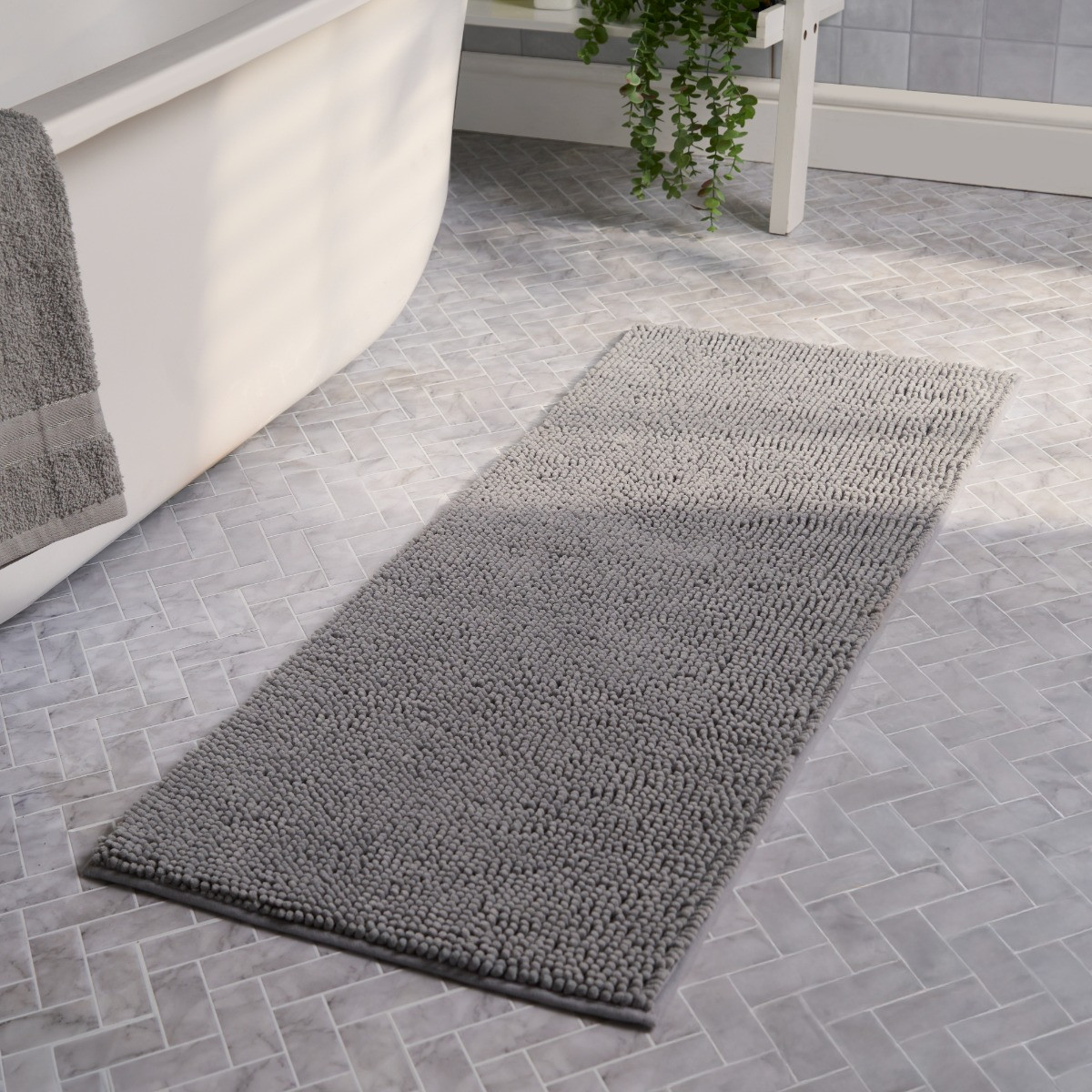 OHS Runner Noodle Bath Mat - Grey>