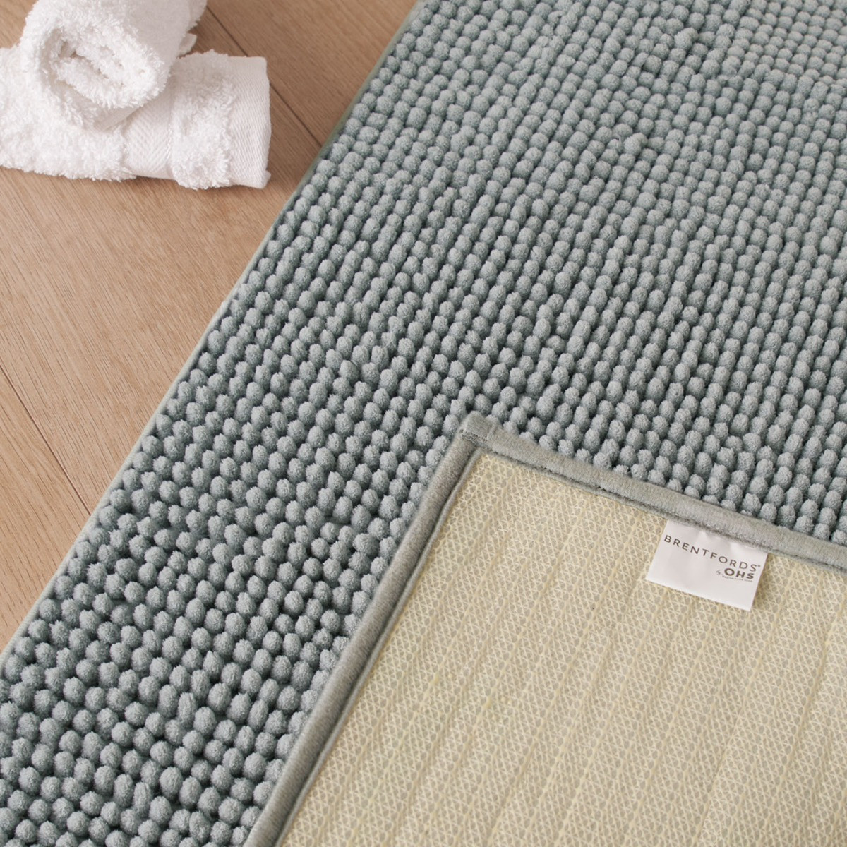 Brentfords Noodle Bath Mat Silver