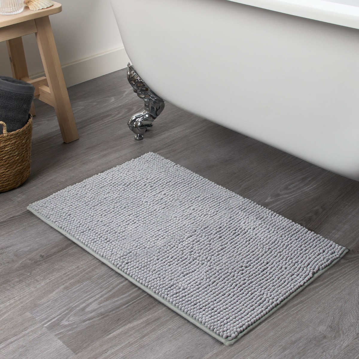 Brentfords Noodle Bath Mat Silver