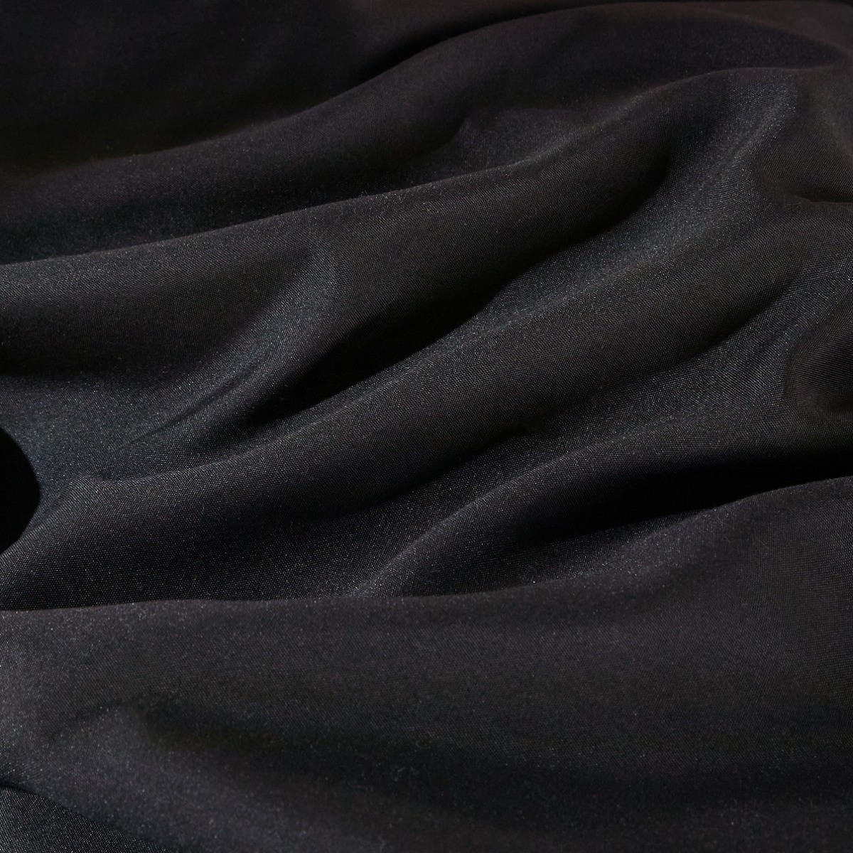 OHS Plain Duvet Cover Quilt with Pillowcases - Black, Super King>