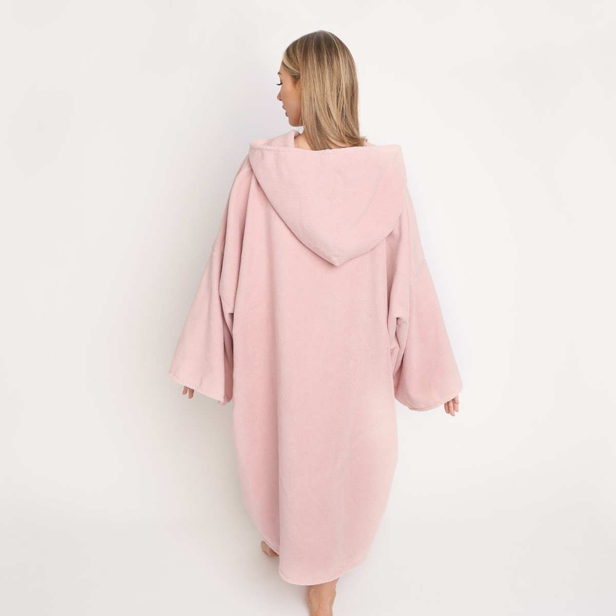 Brentfords Adult Poncho Oversized Changing Robe - Blush Pink>