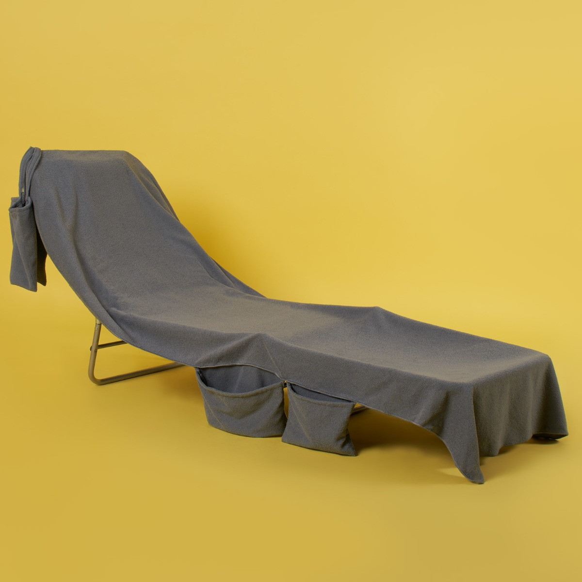 Brentfords Beach Towel In A Bag Charcoal