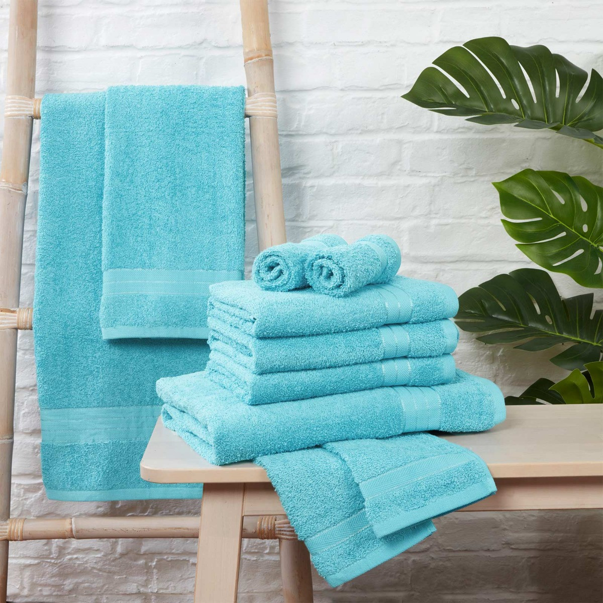 Brentfords Towel Bale 10 Piece - Aqua>