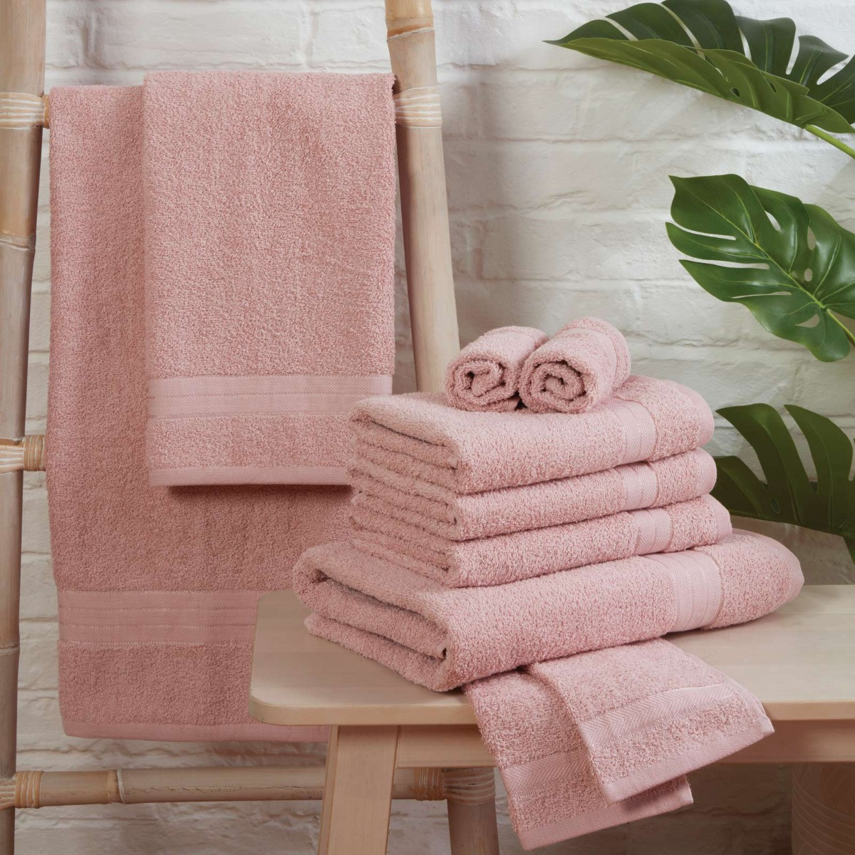 Brentfords Towel Bale 10 Piece - Blush Pink>