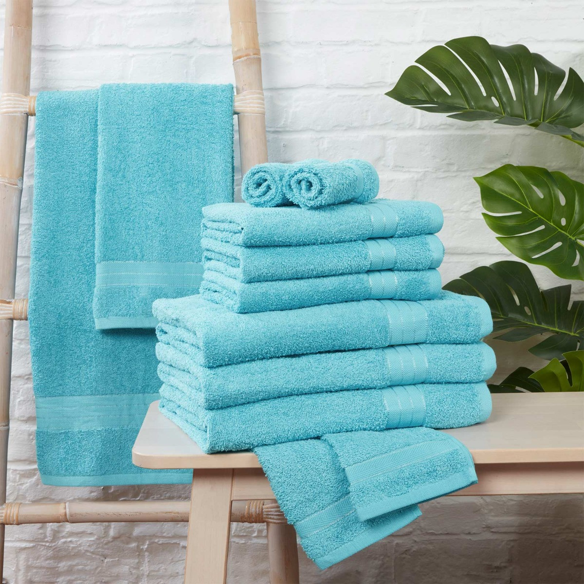 Brentfords Towel Bale 12 Piece - Aqua>