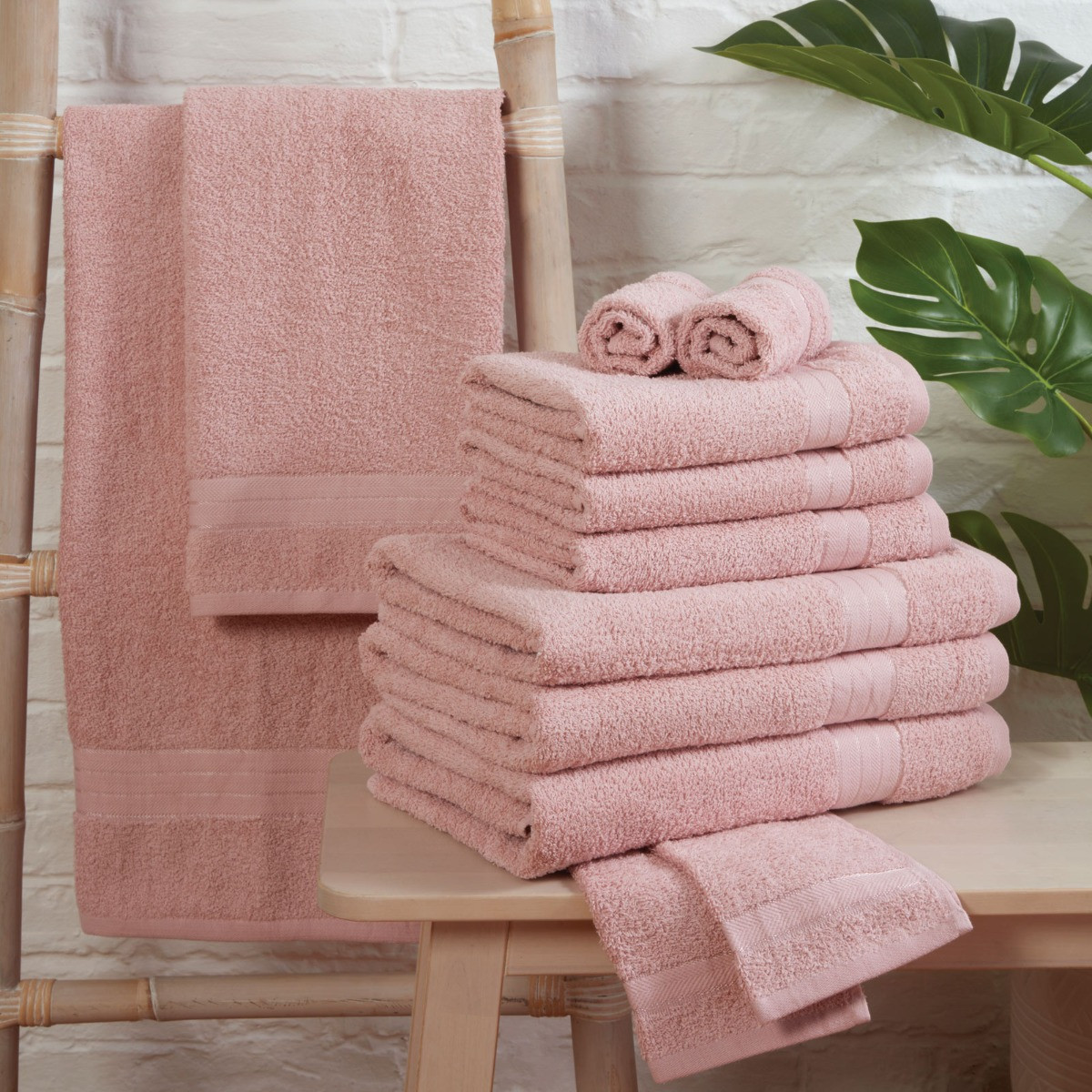 Brentfords Towel Bale 12 Piece - Blush Pink>