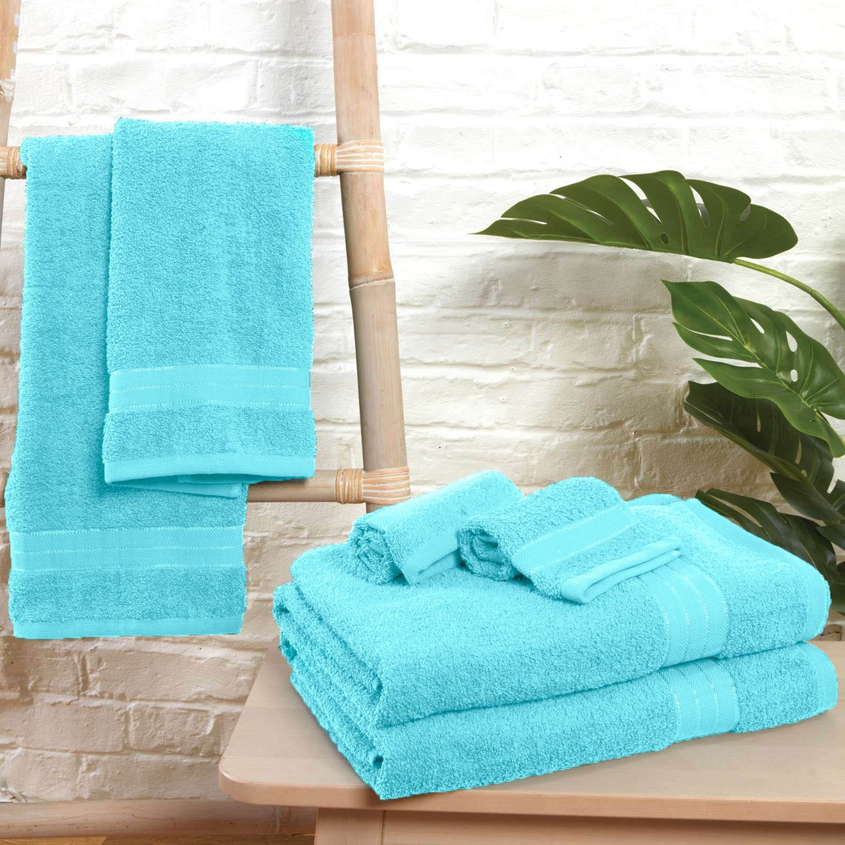 Brentfords Towel Bale 6 Piece - Aqua>