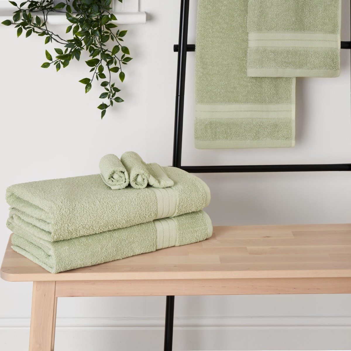OHS 100% Cotton Towel - Sage>