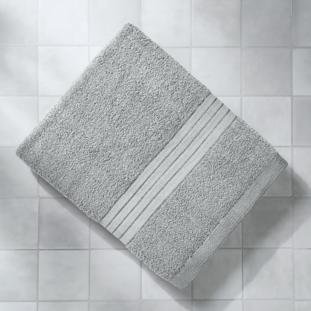 OHS 100% Cotton Bath Sheet, Silver Grey - 1PC>