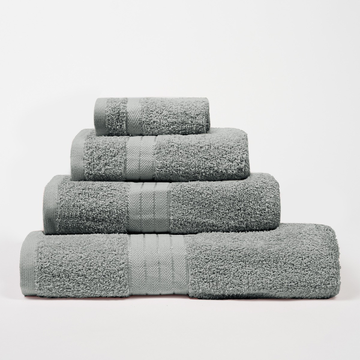 OHS 100% Cotton Bath Towel, Silver Grey - 1PC>