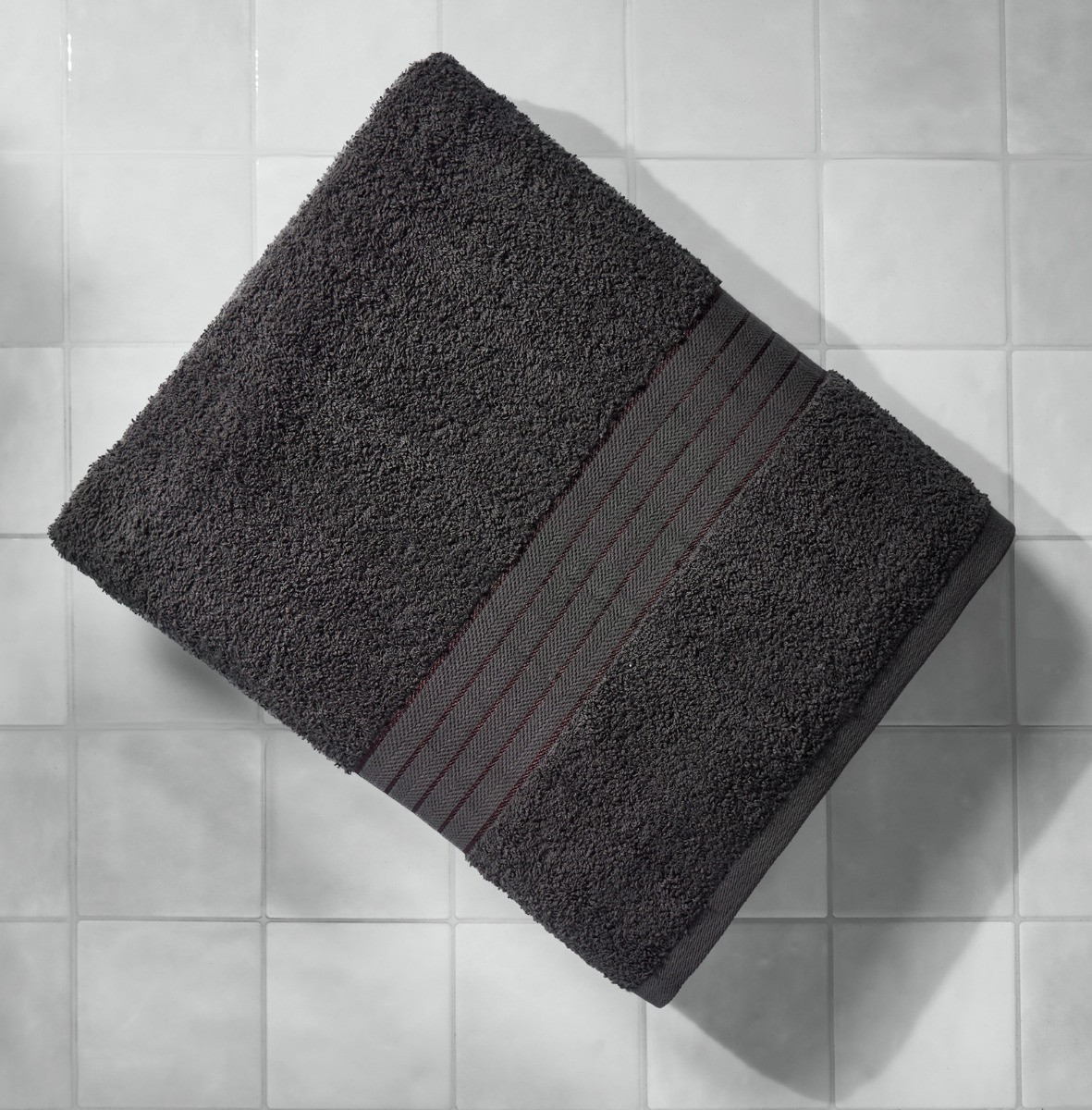 OHS 100% Cotton Hand Towel, Charcoal Grey - 1PC>