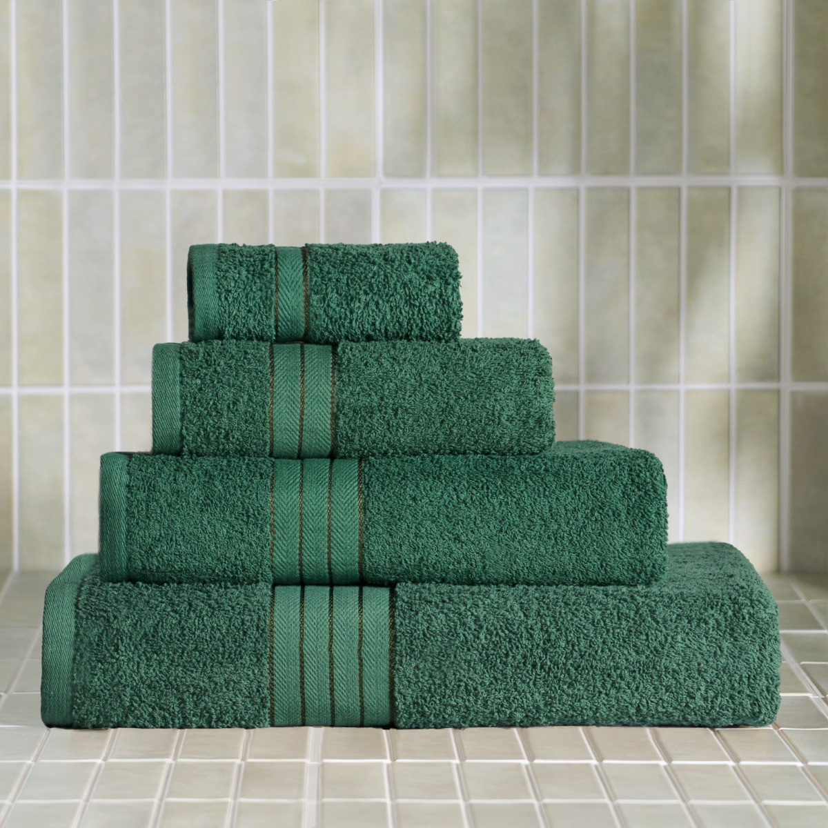OHS 100% Cotton Bath Sheet, Forest Green - 1PC>