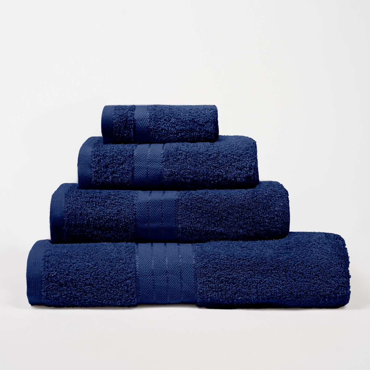 OHS 100% Cotton Flannel Face Cloth, Navy - 1PC>
