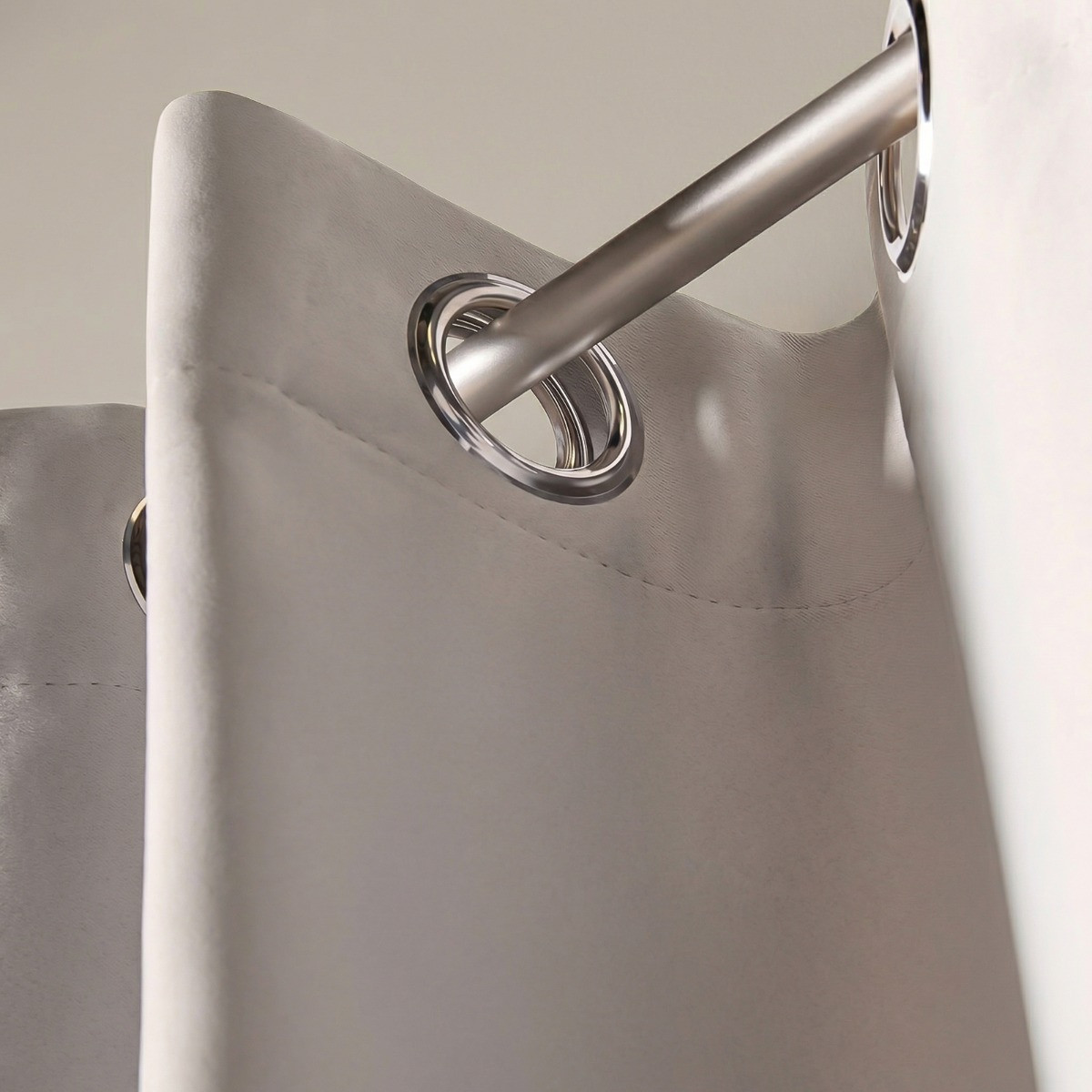 OHS Eyelet Blackout Curtains - Silver, 46" X 54">