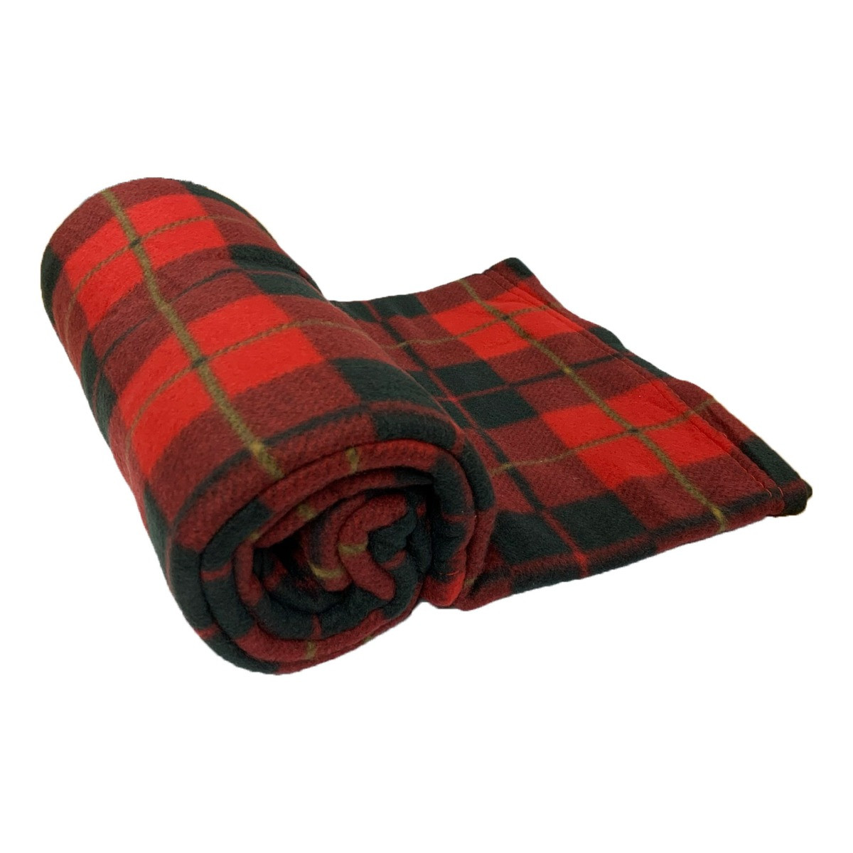 Fleece Blanket 120x150cm - Check Red>