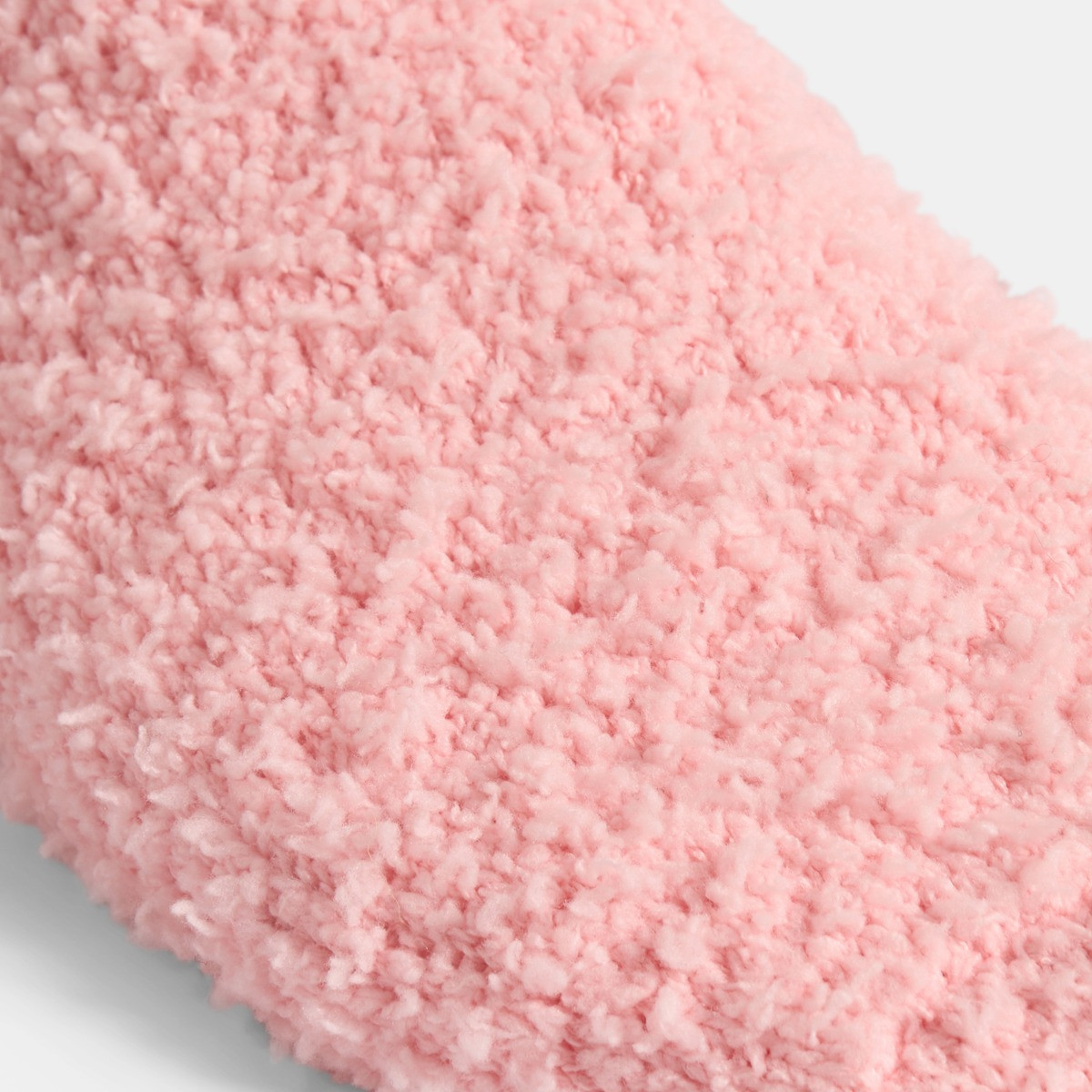 OHS 3 Pack Fluffy Fleece Socks - Grey Blush Cream>