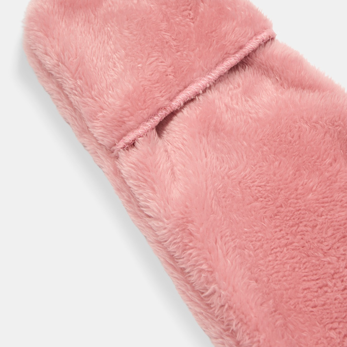 OHS Over The Knee Teddy Slipper Socks - Blush>