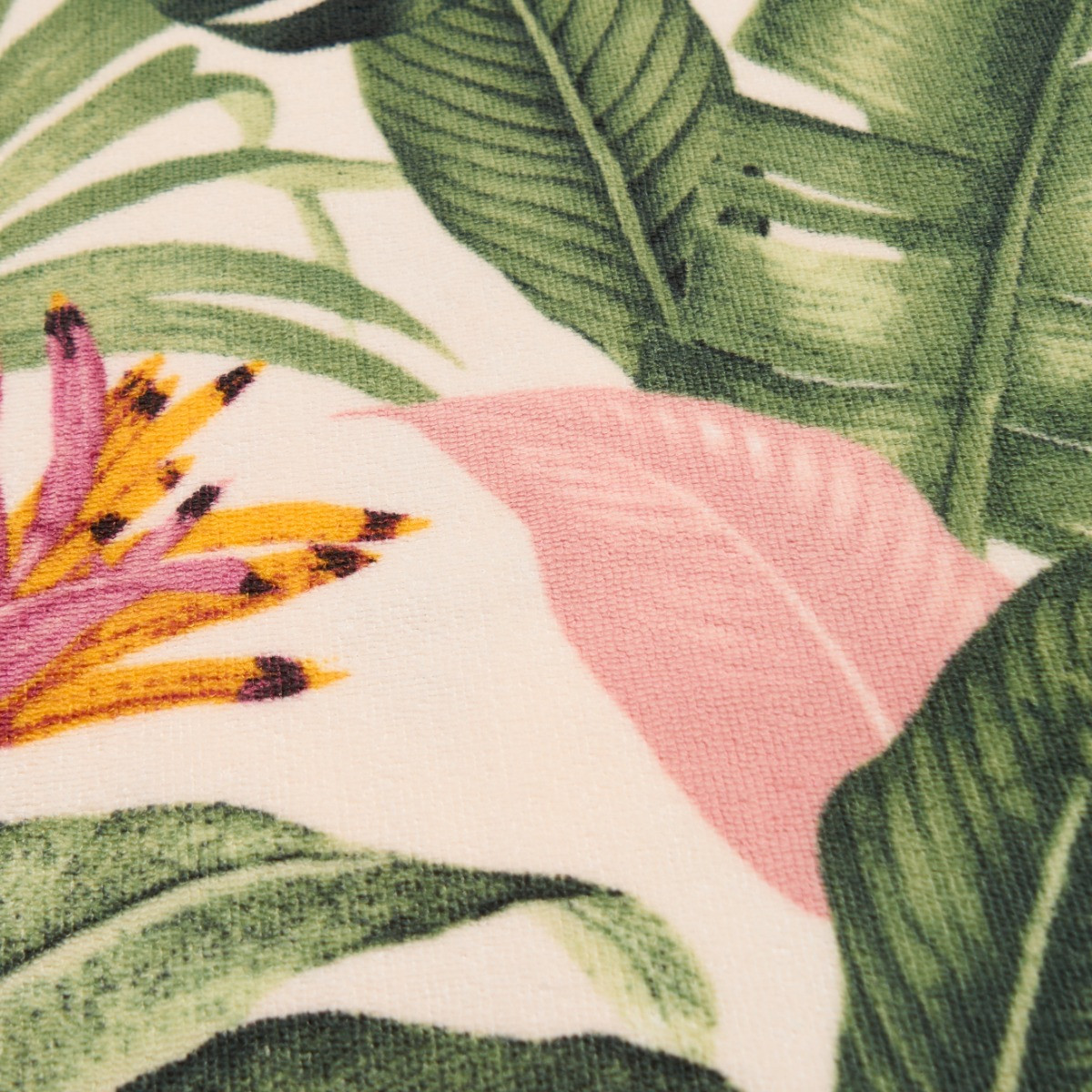 OHS Tropical Print Beach Towel - Green>