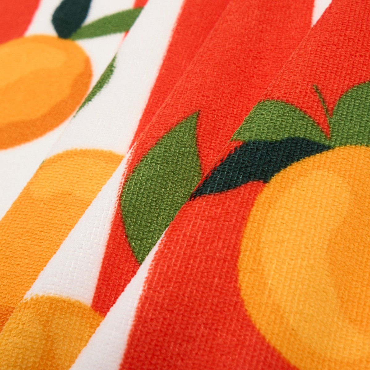 OHS Oranges Print Beach Towel - Orange>