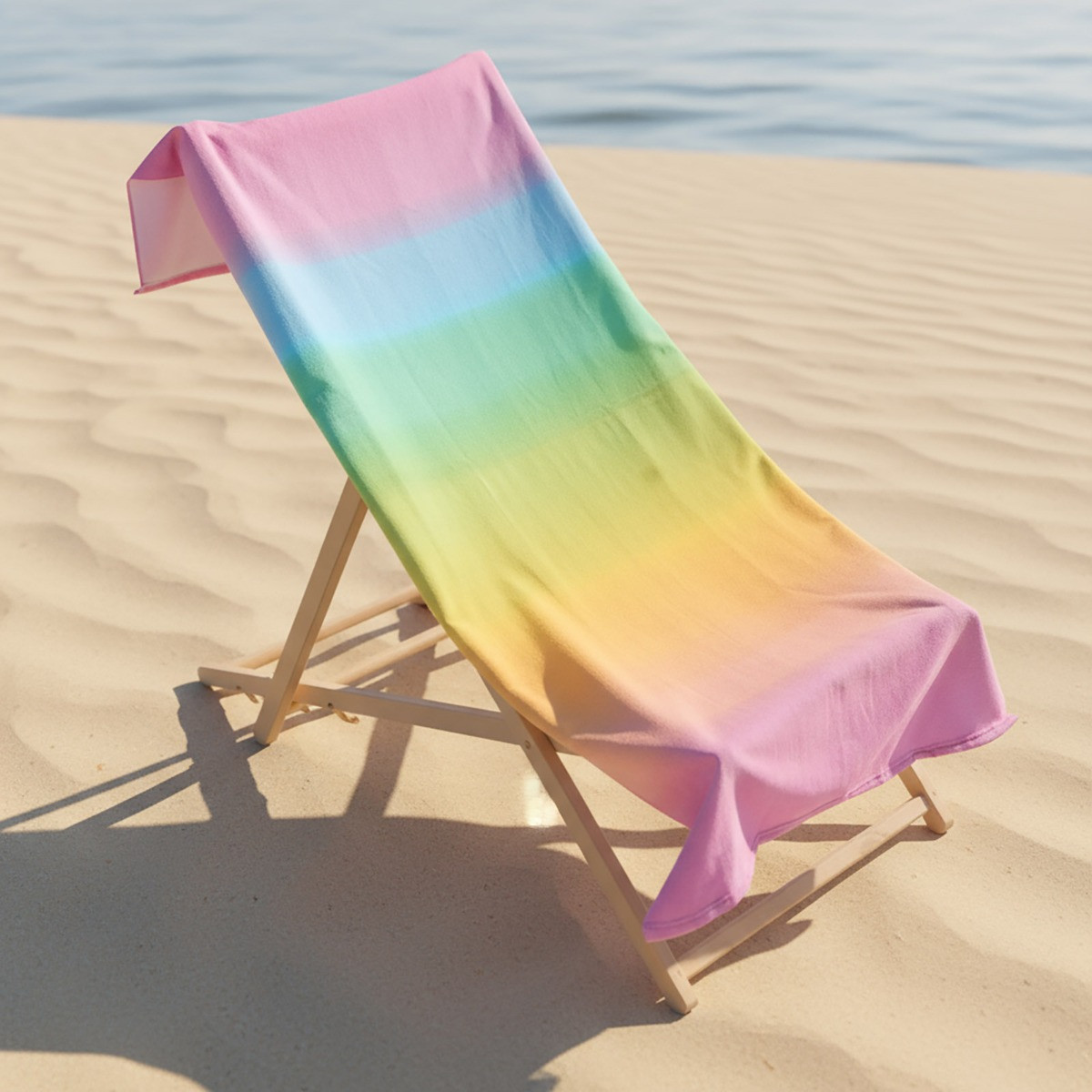 OHS Ombre Print Beach Towel - Multi>