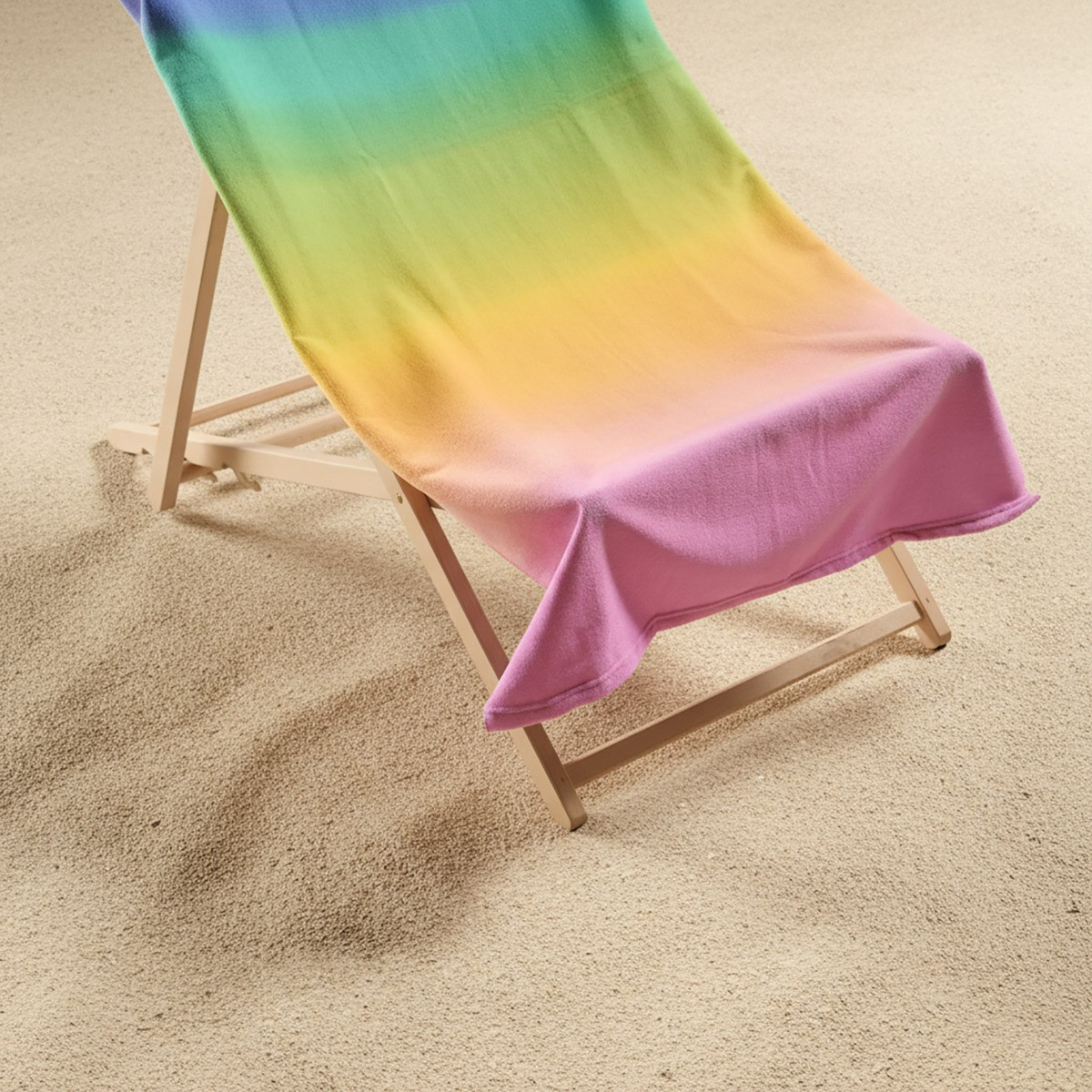 OHS Ombre Print Beach Towel - Multi>