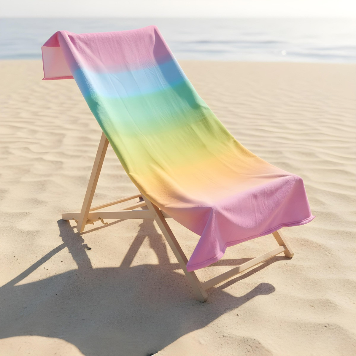 OHS Ombre Print Beach Towel - Multi>