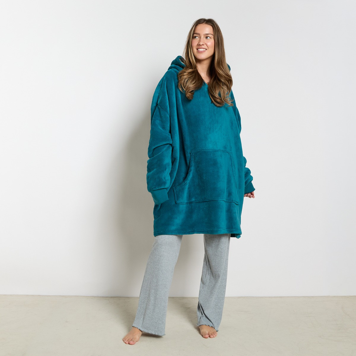 OHS Adults Fleece Hoodie Blanket - Teal>