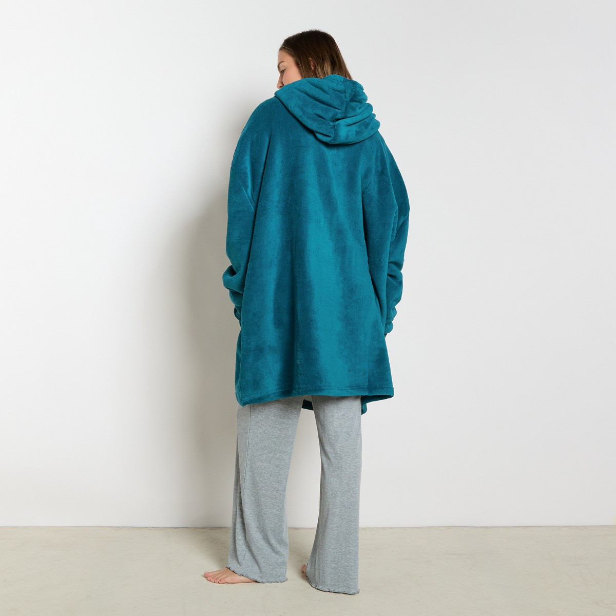 OHS Adults Fleece Hoodie Blanket - Teal>