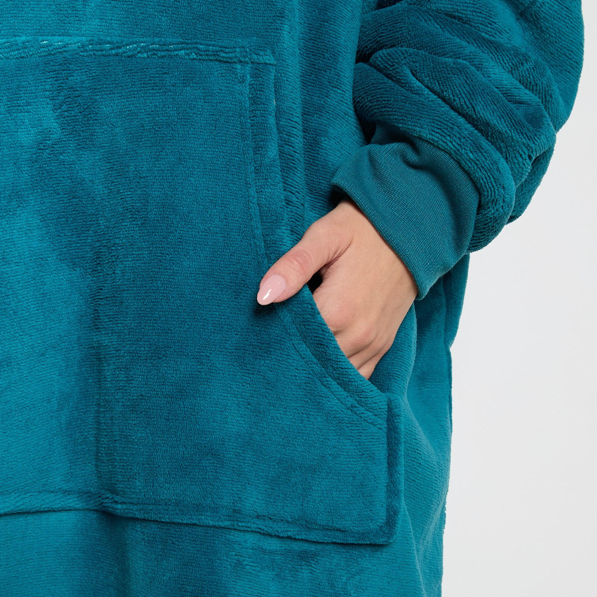 OHS Adults Fleece Hoodie Blanket - Teal>