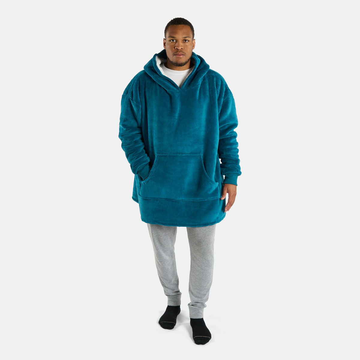 OHS Adults Fleece Hoodie Blanket - Teal>