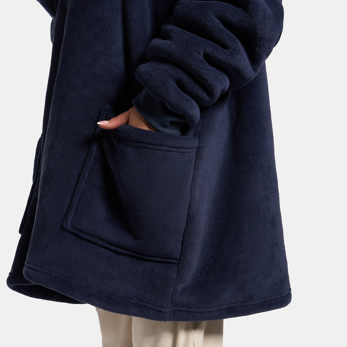 OHS Adults Zipper Hoodie Blanket - Navy>