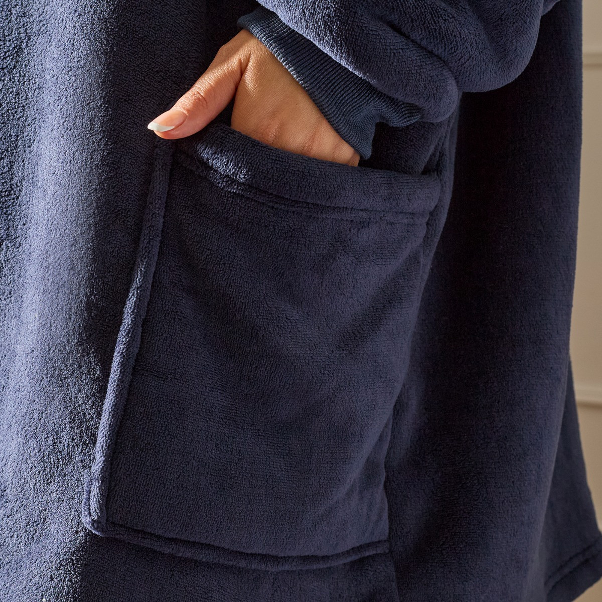 OHS Adults Zipper Hoodie Blanket - Navy>