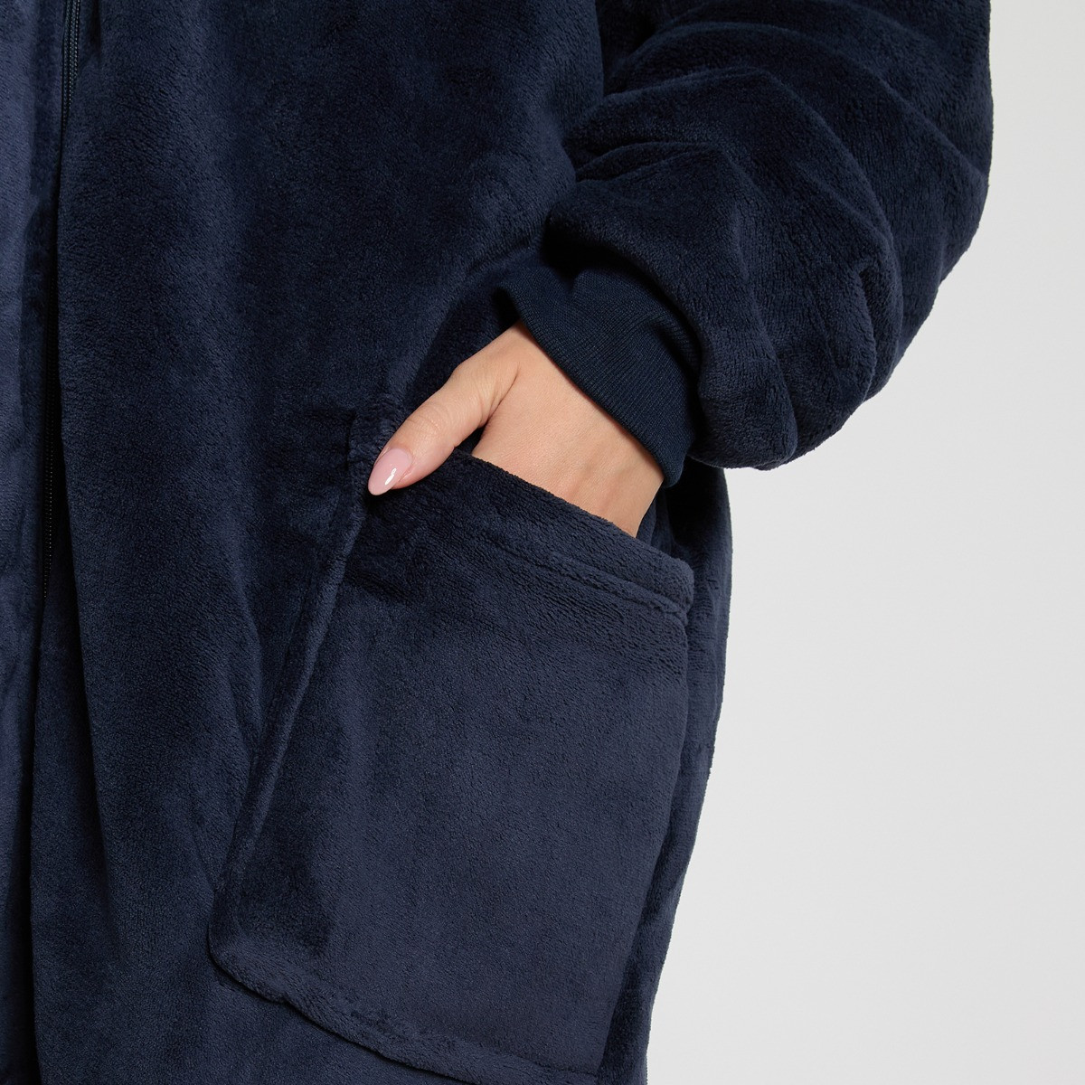 OHS Adults Zipper Hoodie Blanket - Navy>