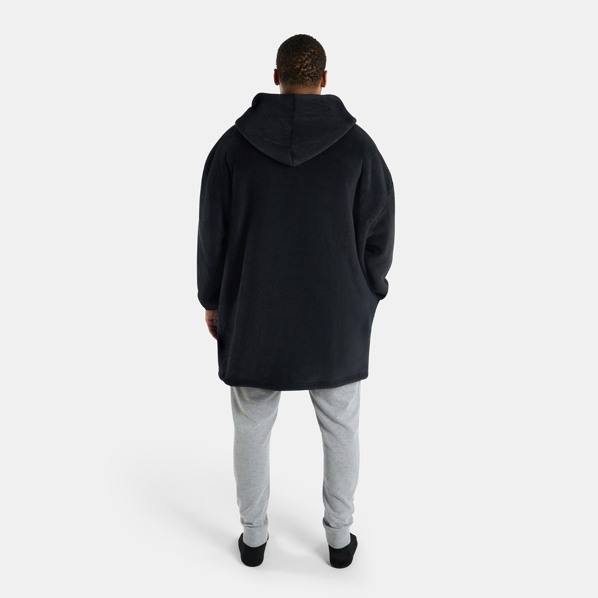 OHS Adults Zipper Hoodie Blanket - Black>