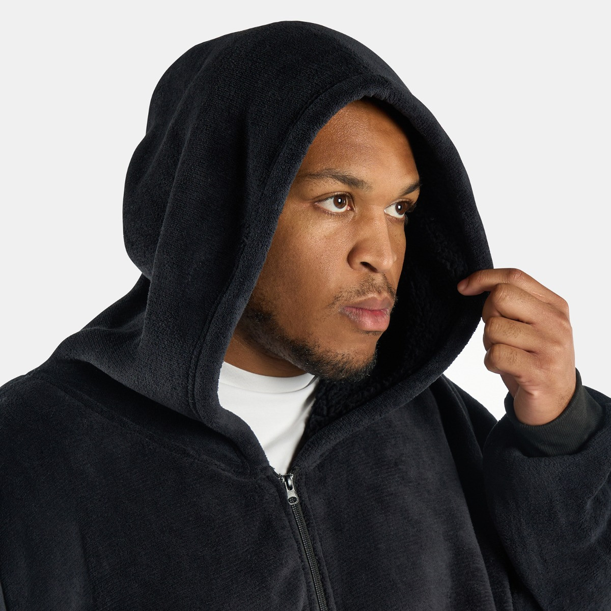 OHS Adults Zipper Hoodie Blanket - Black>