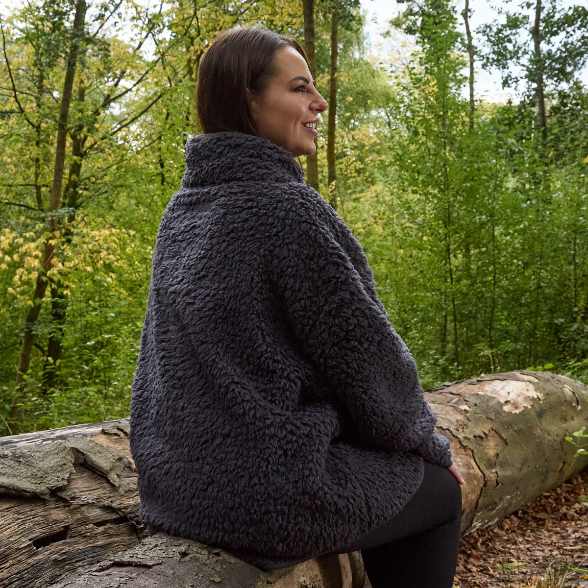 OHS Teddy Full Zip Fleece - Charcoal>