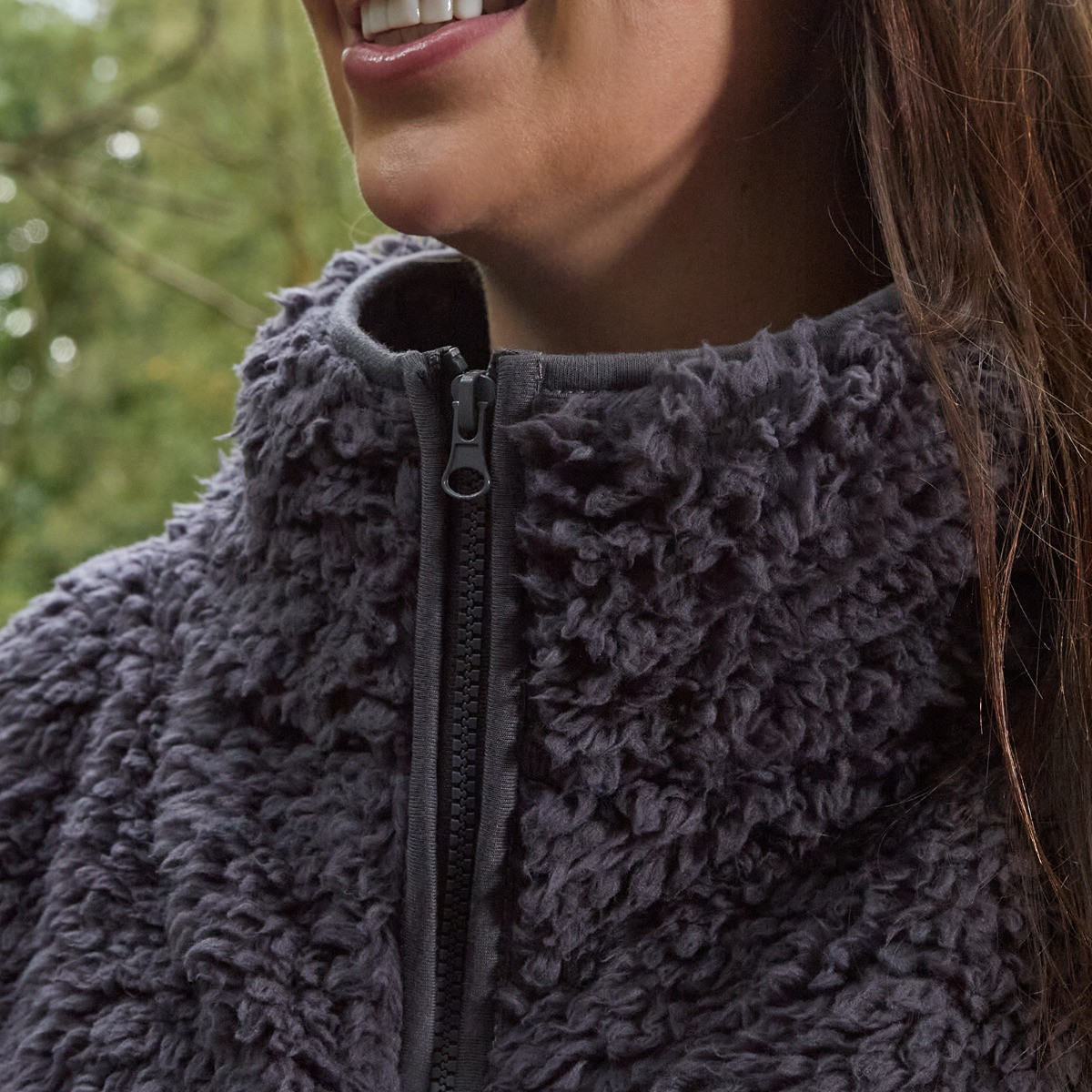 OHS Teddy Full Zip Fleece - Charcoal>