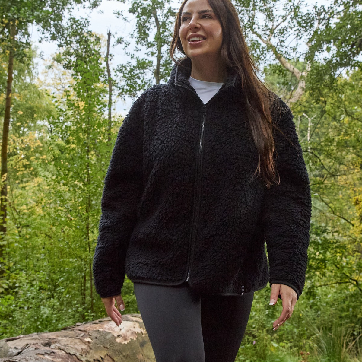 OHS Teddy Full Zip Fleece - Black>