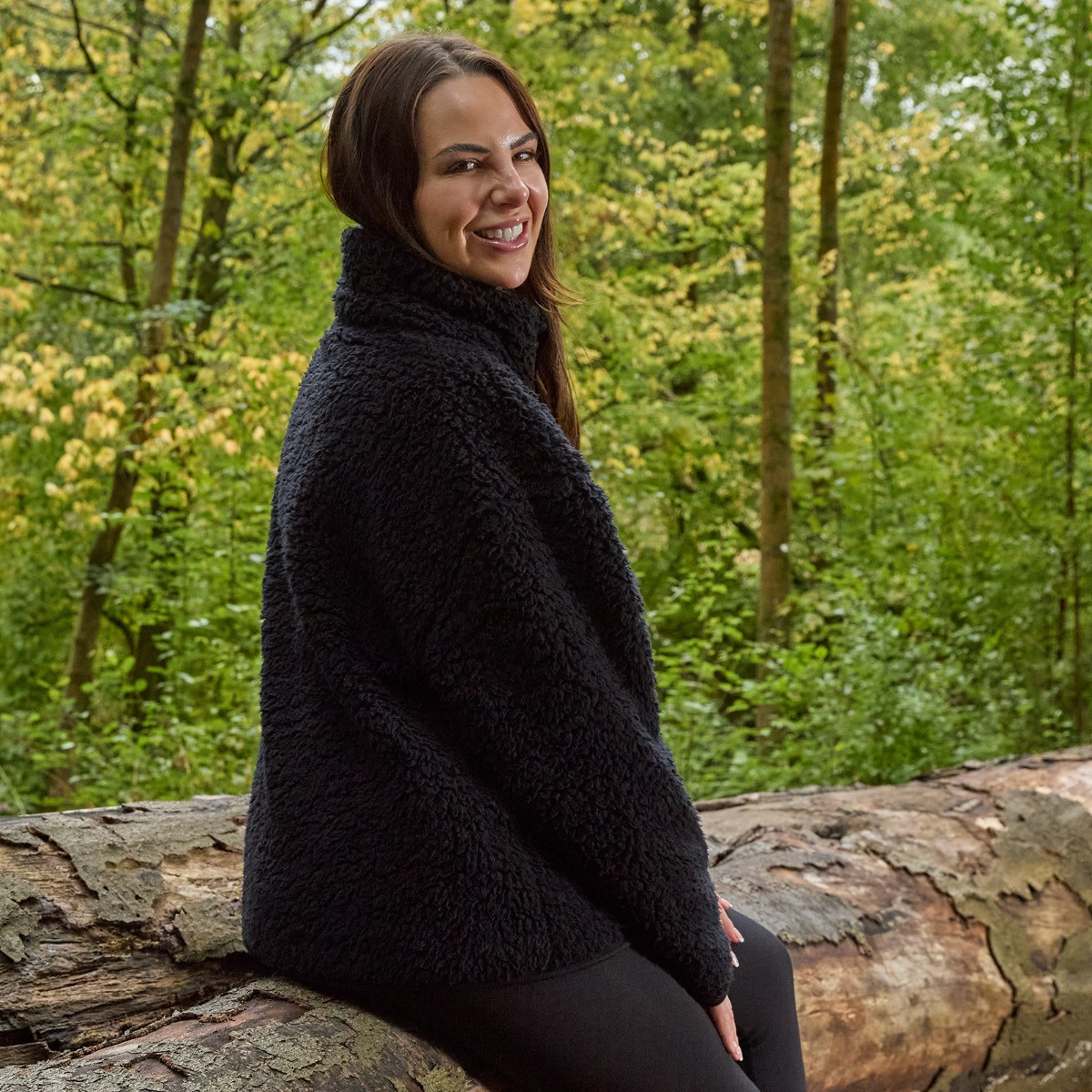 OHS Teddy Full Zip Fleece, Black - Small/ Medium>