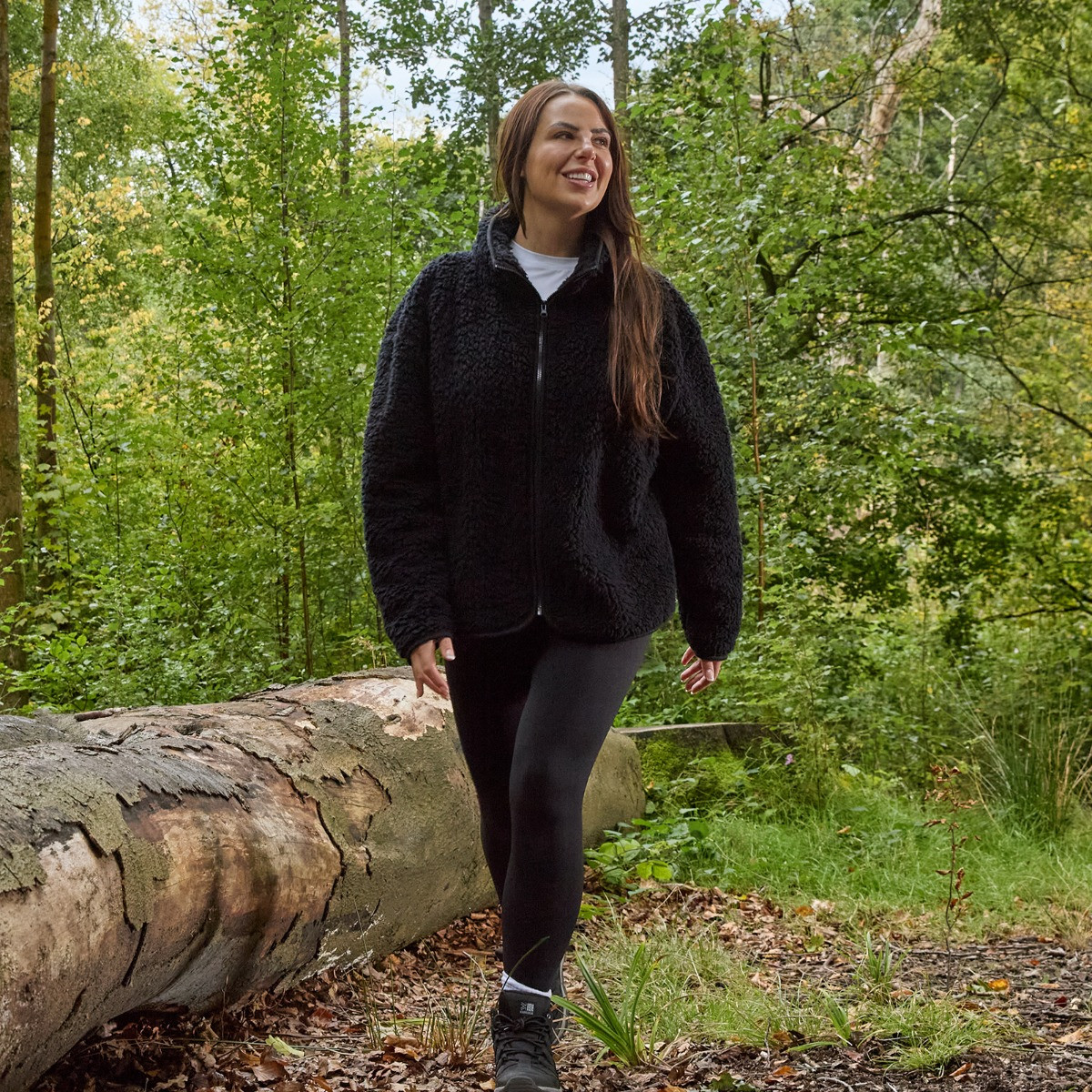 OHS Teddy Full Zip Fleece, Black - Small/ Medium>