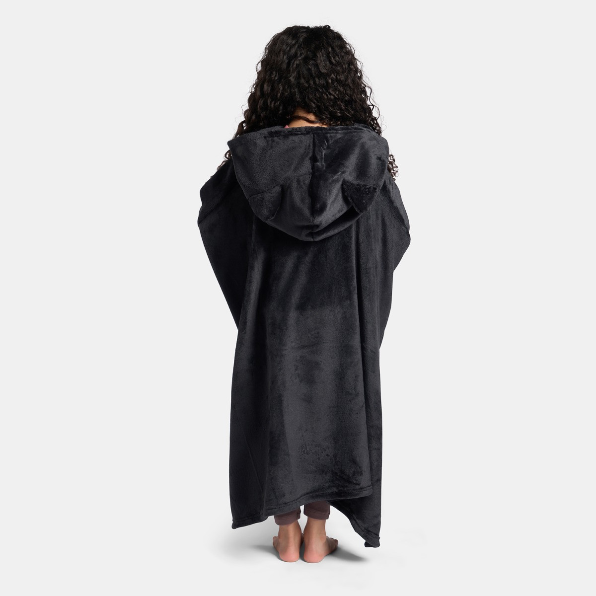 OHS Kids Novelty Cat Poncho - Black>
