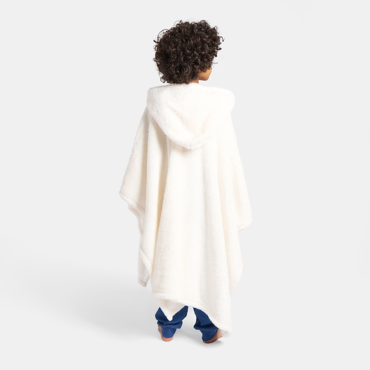 OHS Kids Ghost Teddy Poncho - White>