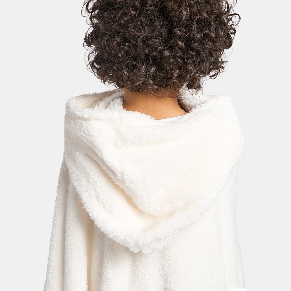 OHS Kids Ghost Teddy Poncho - White>