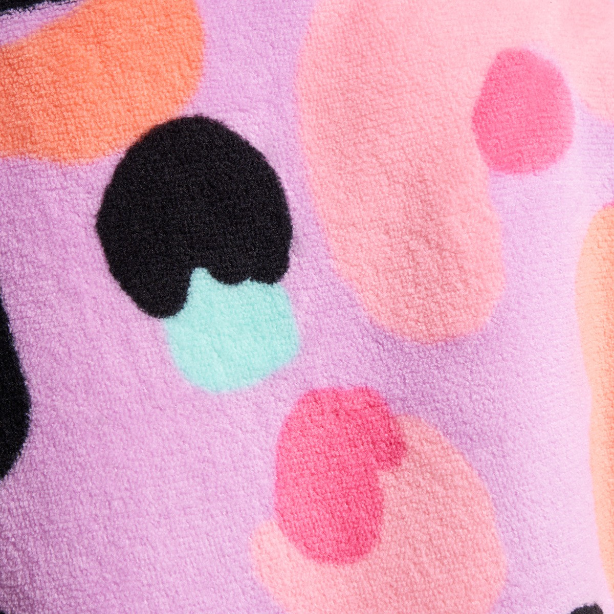 OHS Kids Leopard Print Half Zip Fleece - Lilac>