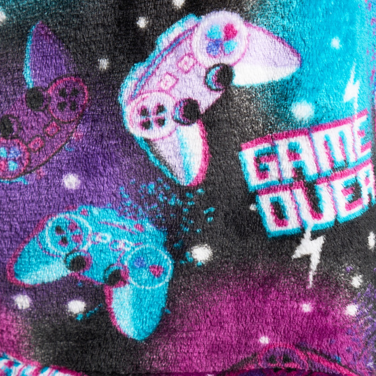 OHS Kids Gaming Ombre Pyjama Set, Purple - 7-8 Years>